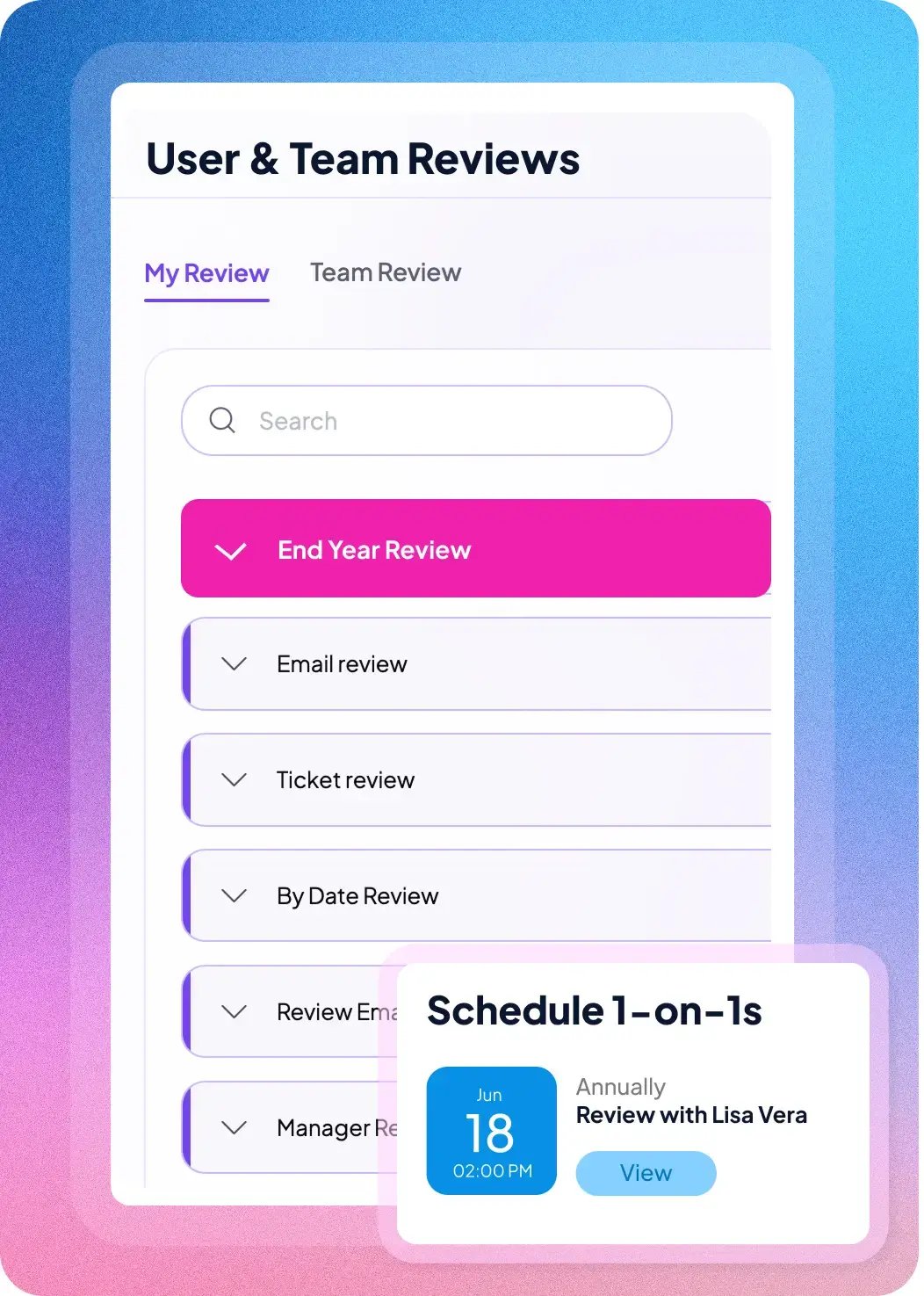 Reviews - 1on1-1