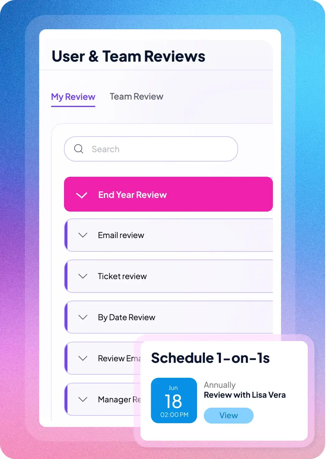 Reviews - 1on1-1